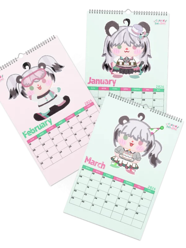 Utano Pandora 'Crayon Pan-chan' 2026 Calendar product image (2)