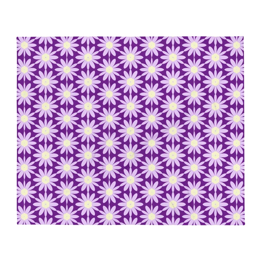Purple Floral Dream Throw Blanket product image (4)