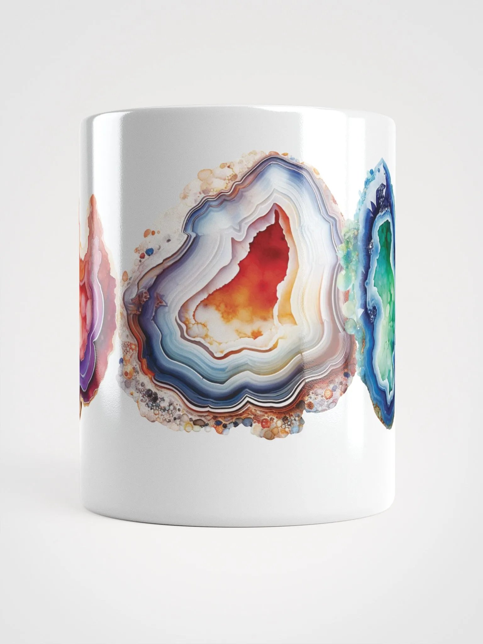 Agates Geode White Glossy Mug product image (2)