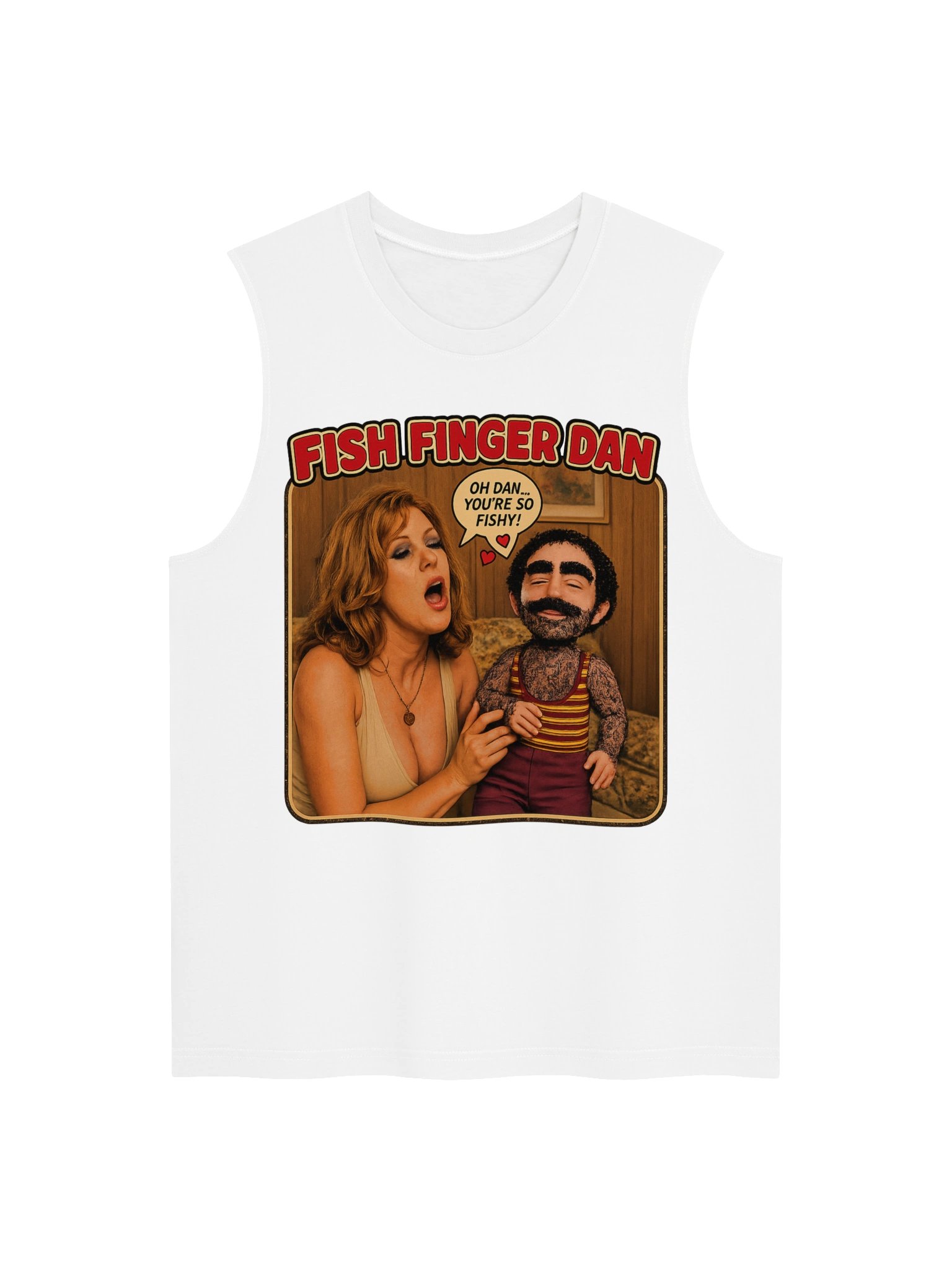 666 Toys | Fish Finger Dan | YOU'RE SO FISHY! | Bella+Canvas Unisex Muscle Tank product image (3)