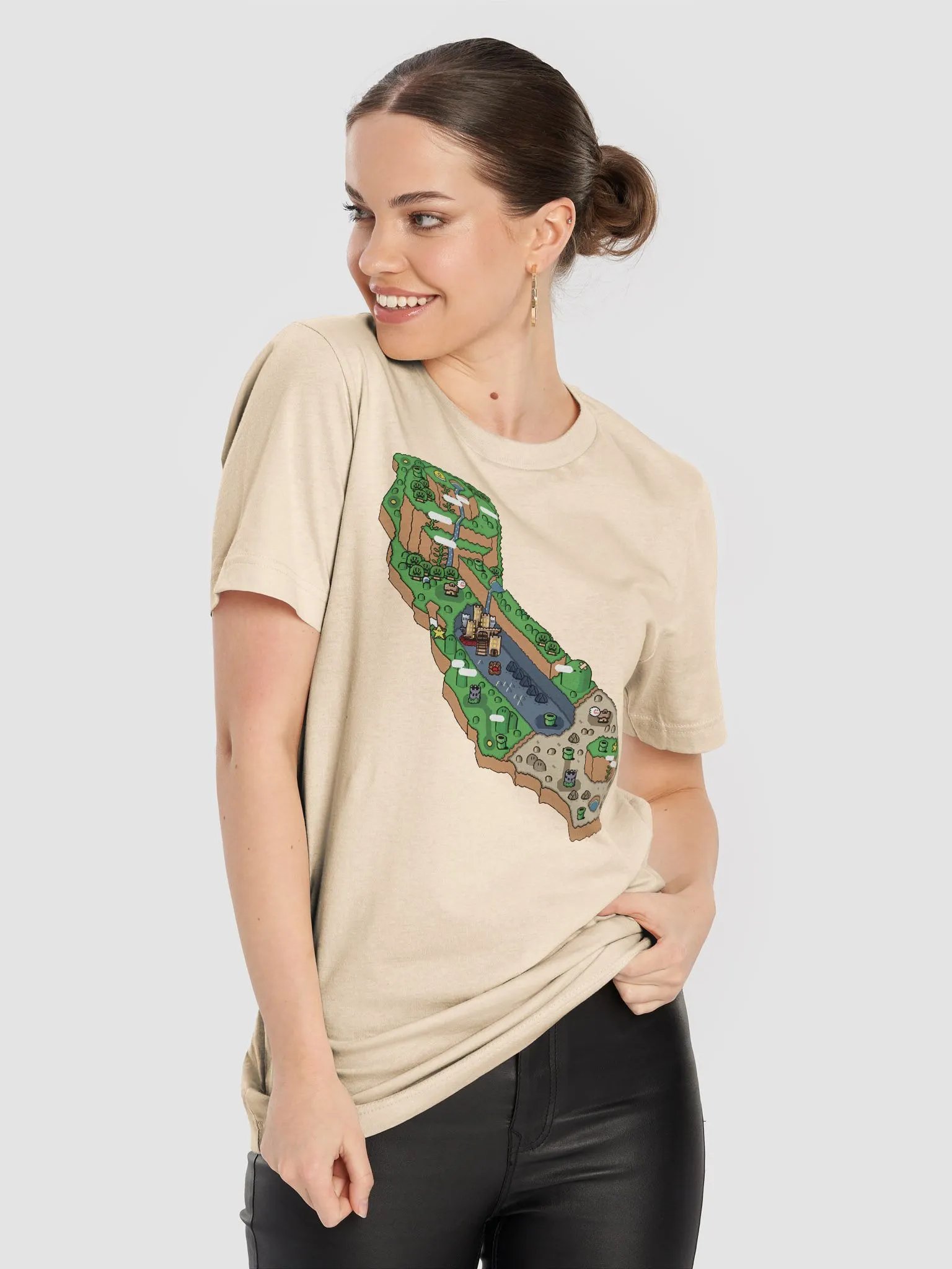 Cali Pixel Premium T-shirt product image (58)