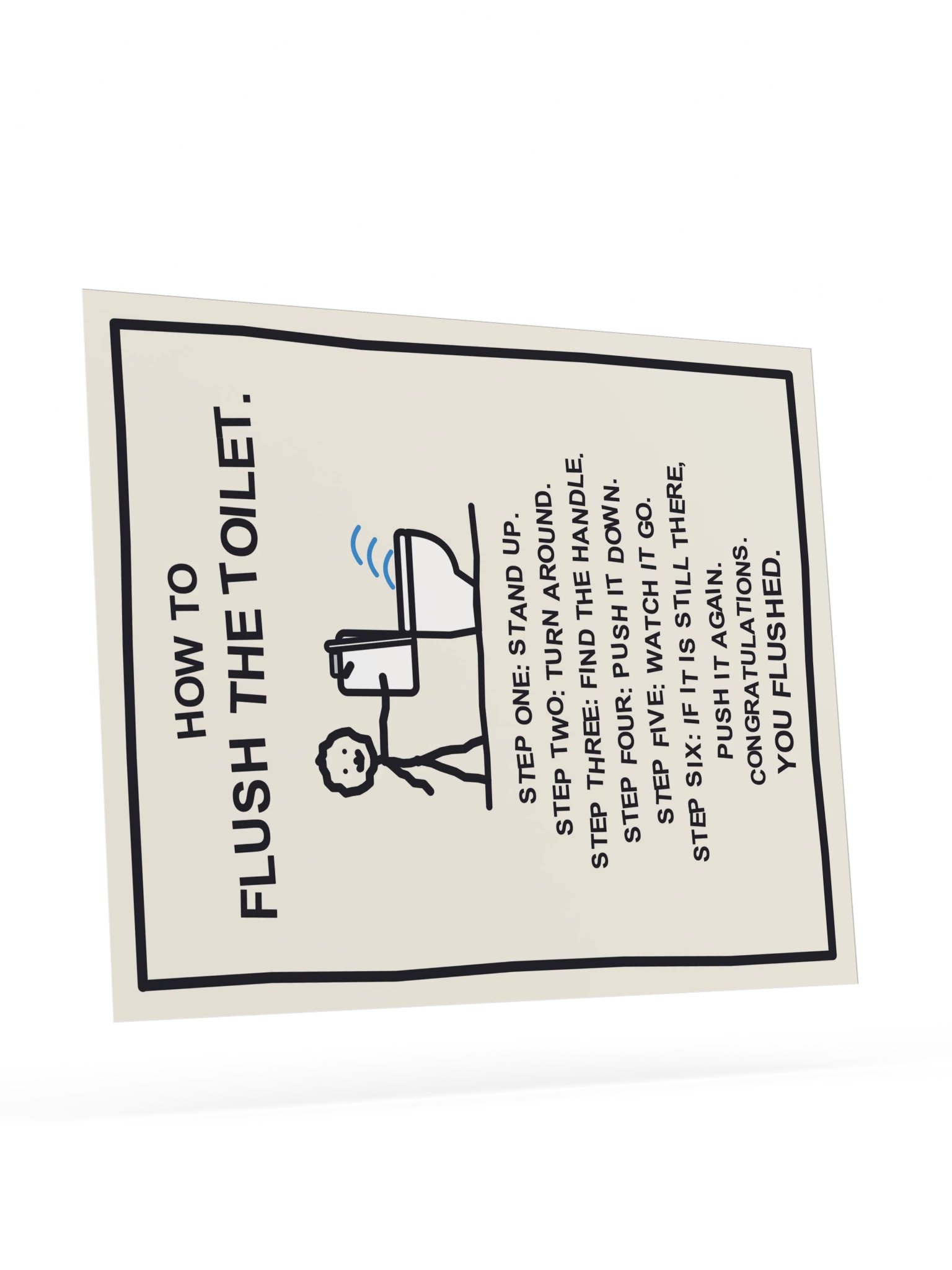 How to Flush the Toilet (Bathroom Sign) product image (23)