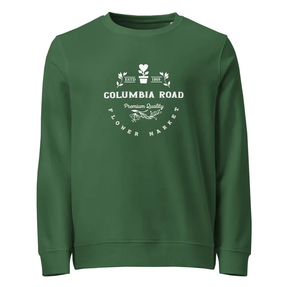 Columbia Road Market Unisex Organic Sweatshirt (Green) product image (1)