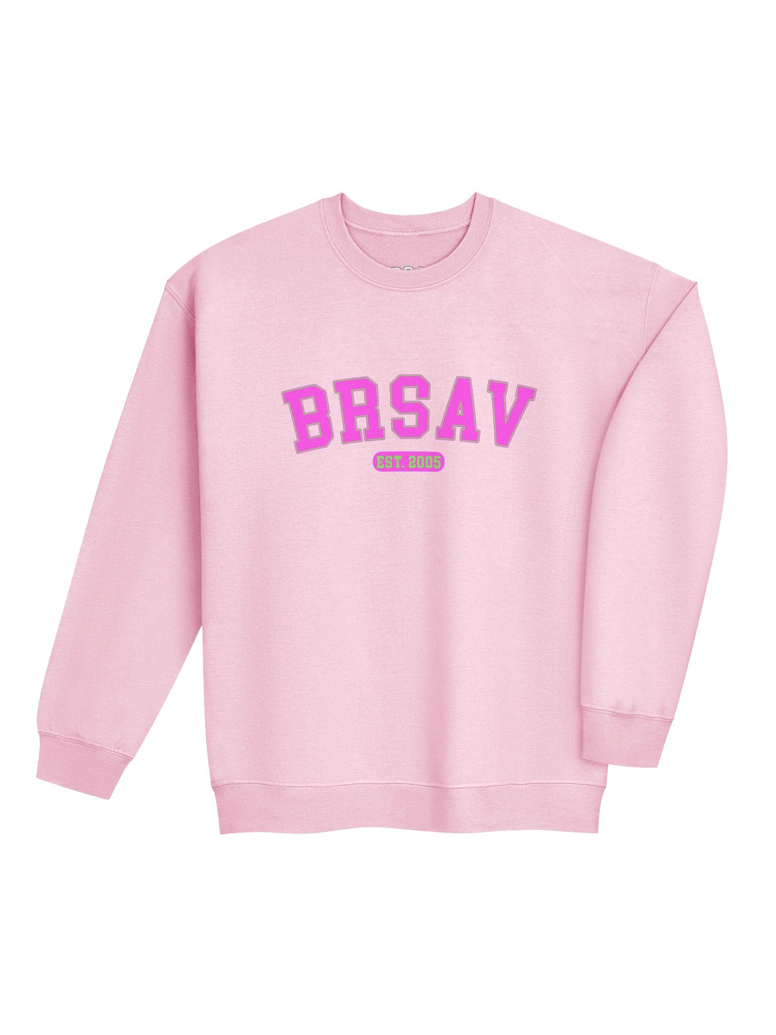 Varsity Pink/Green Brsav Crewneck product image (2)