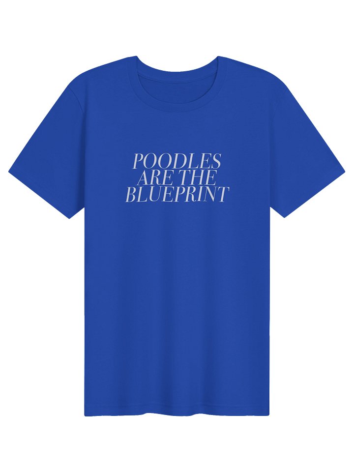 Poodles Are The Blueprint - Light Weight T-Shirt - Blue product image (1)