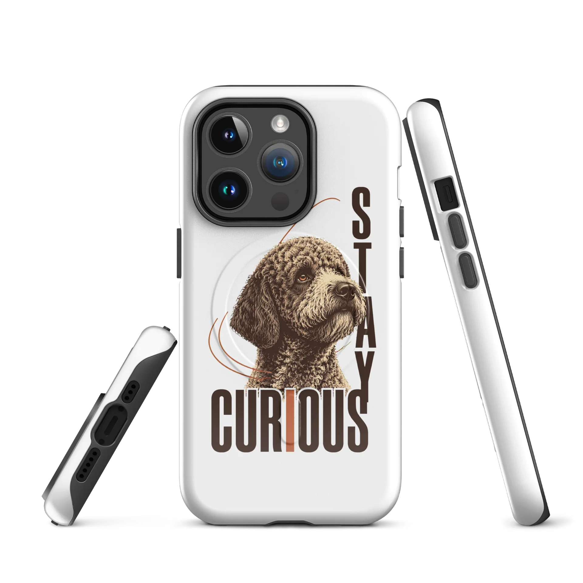 Stay Curious Lagotto iPhone Case product image (5)