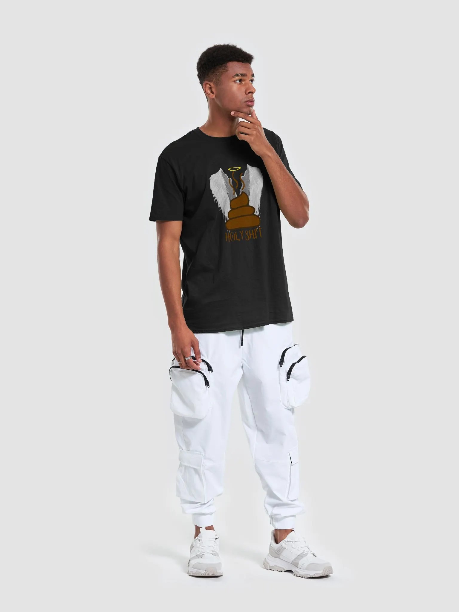 Holy Shit Funny Soft Unisex T-Shirt product image (25)