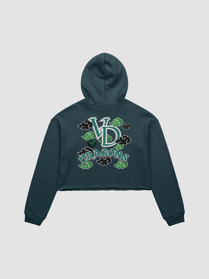 THE GREEN RAIN CLOUD HEARTED crop top hoodie product image (7)