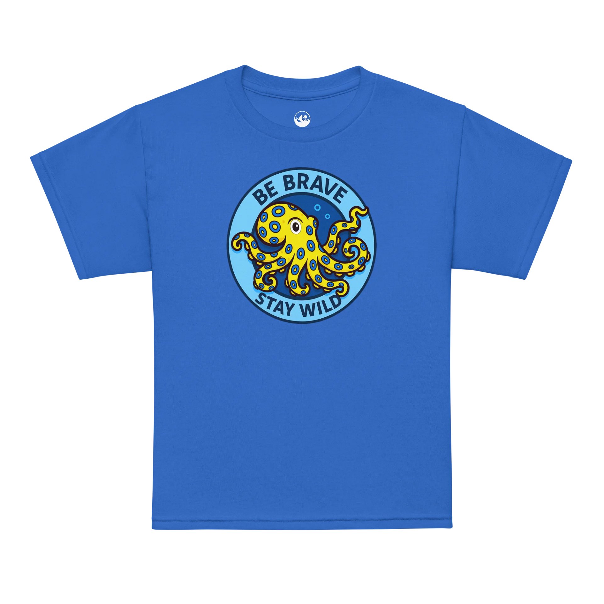 Brave Blue Ring Octopus Youth Sports Tee product image (1)