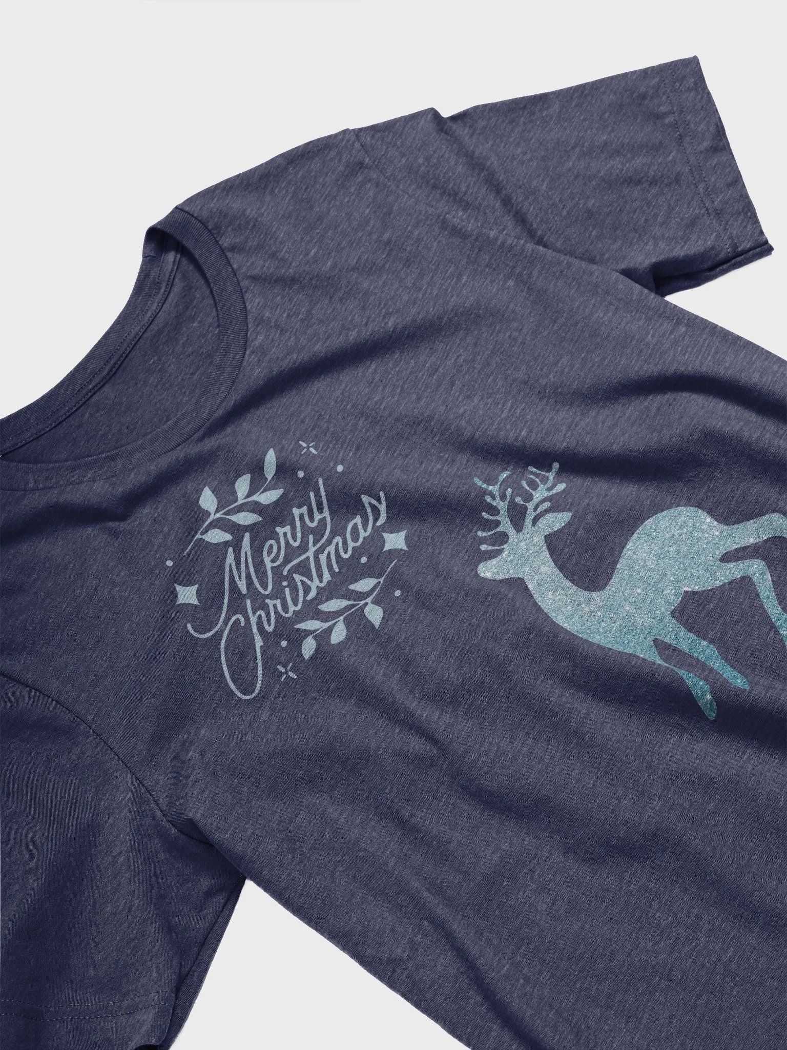 Glitter Reindeer Christmas T-Shirt product image (2)