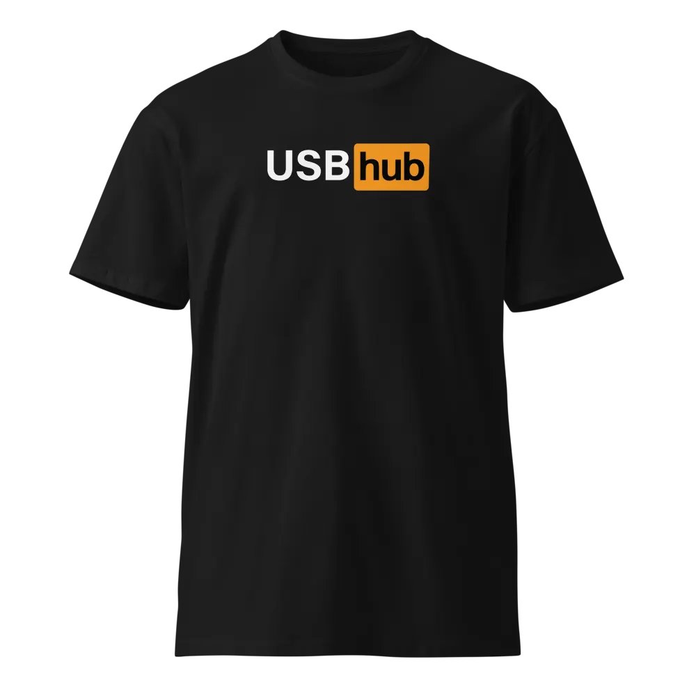 USBhub Tee (Black) product image (1)