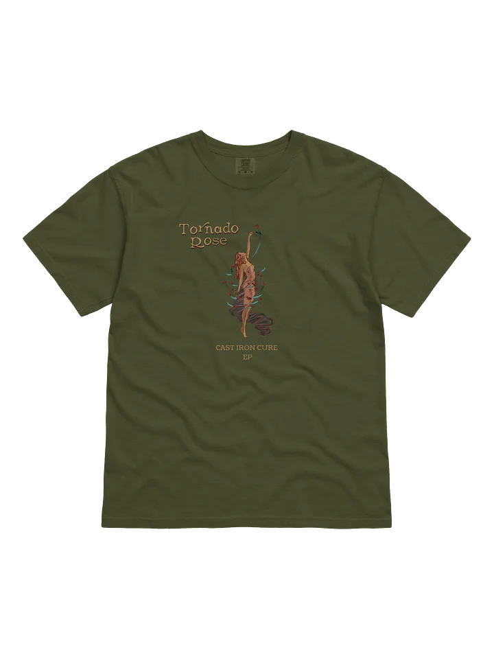 Cast Iron Cure EP printed hemp tee product image (1)
