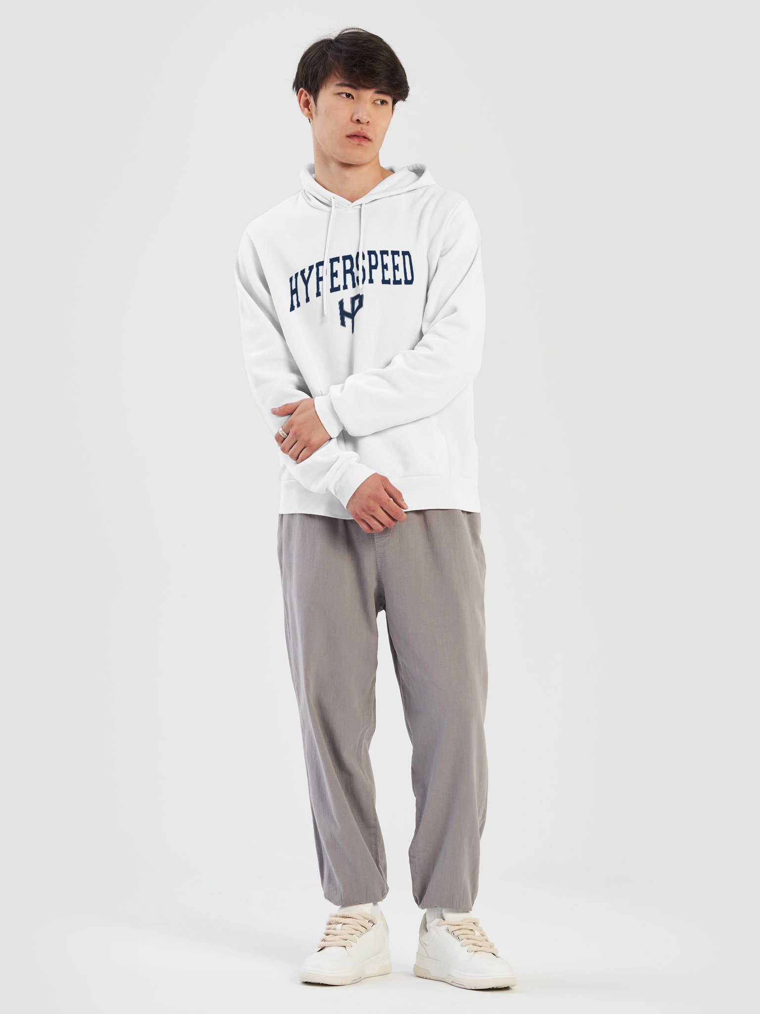 HyperSpeed Collegiate Hoodie(White) product image (7)