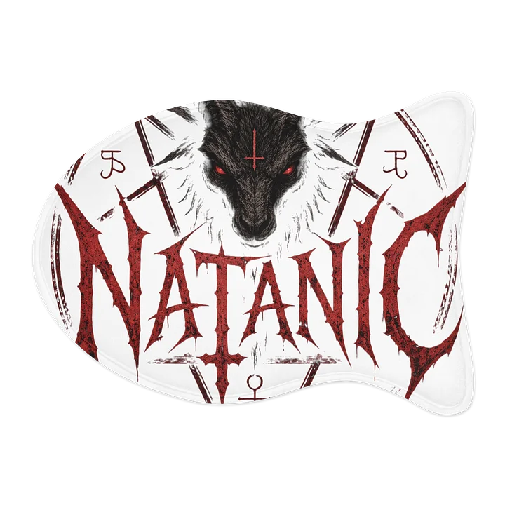 Occult Goat Pentagram Pet Feeding Mat product image (2)