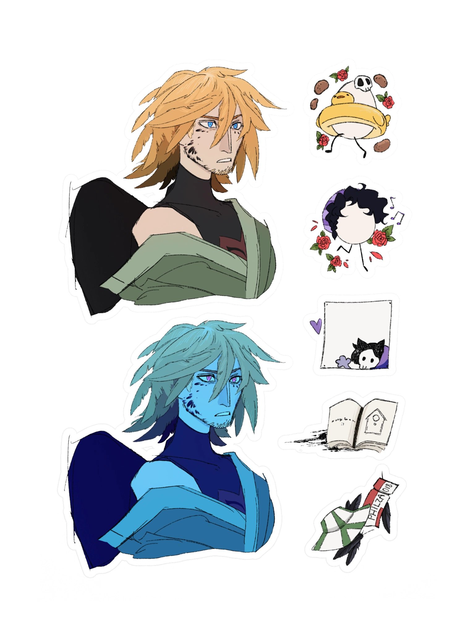 Philza sketch - Sticker sheet product image (1)
