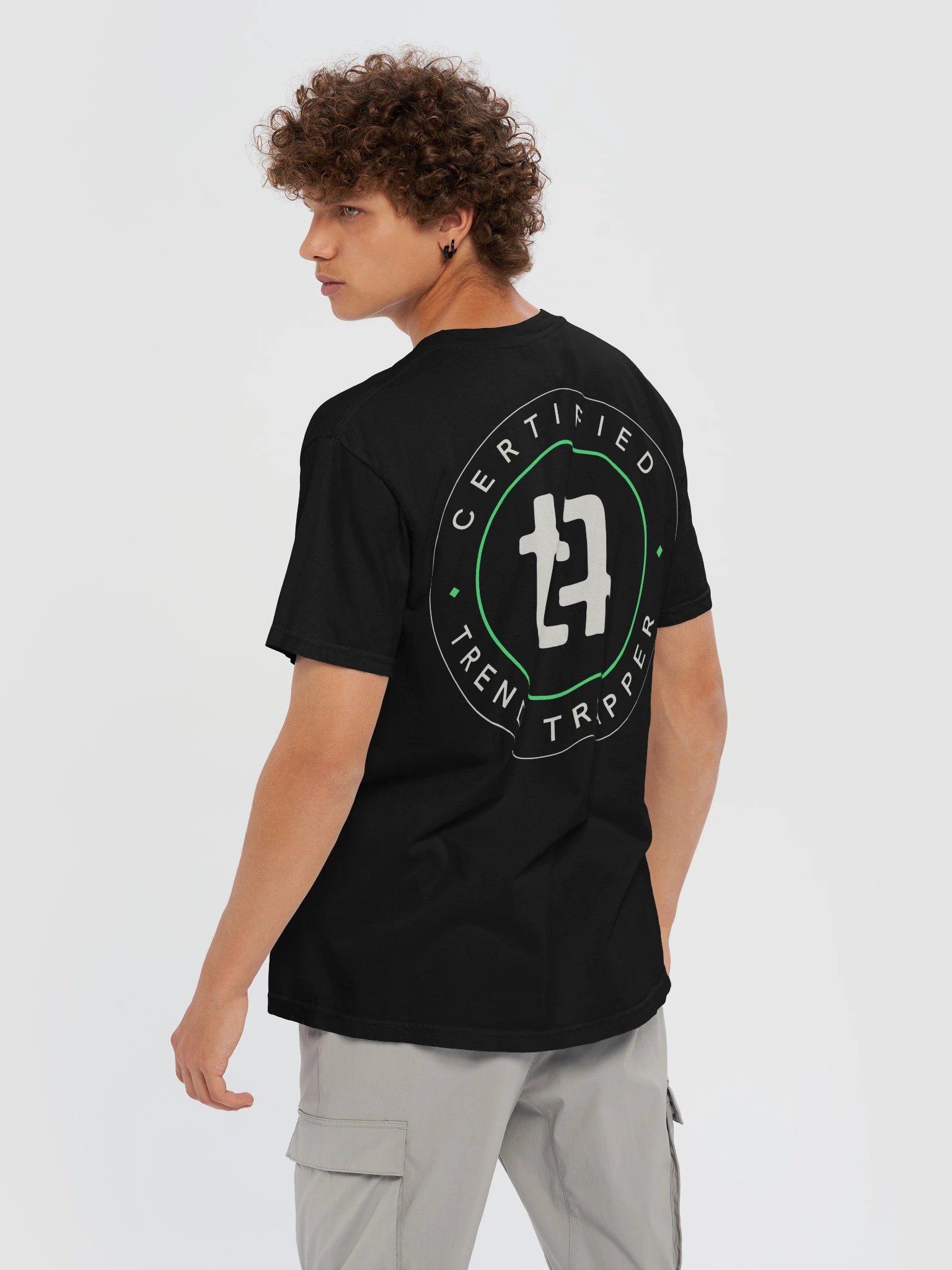 Certified Trend Trapper Tee — Washed Black product image (6)