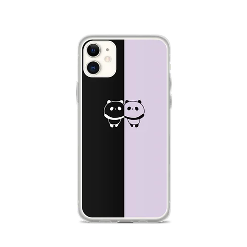 PANDAZ PHONE CASE (Black And Lilac) product image (1)
