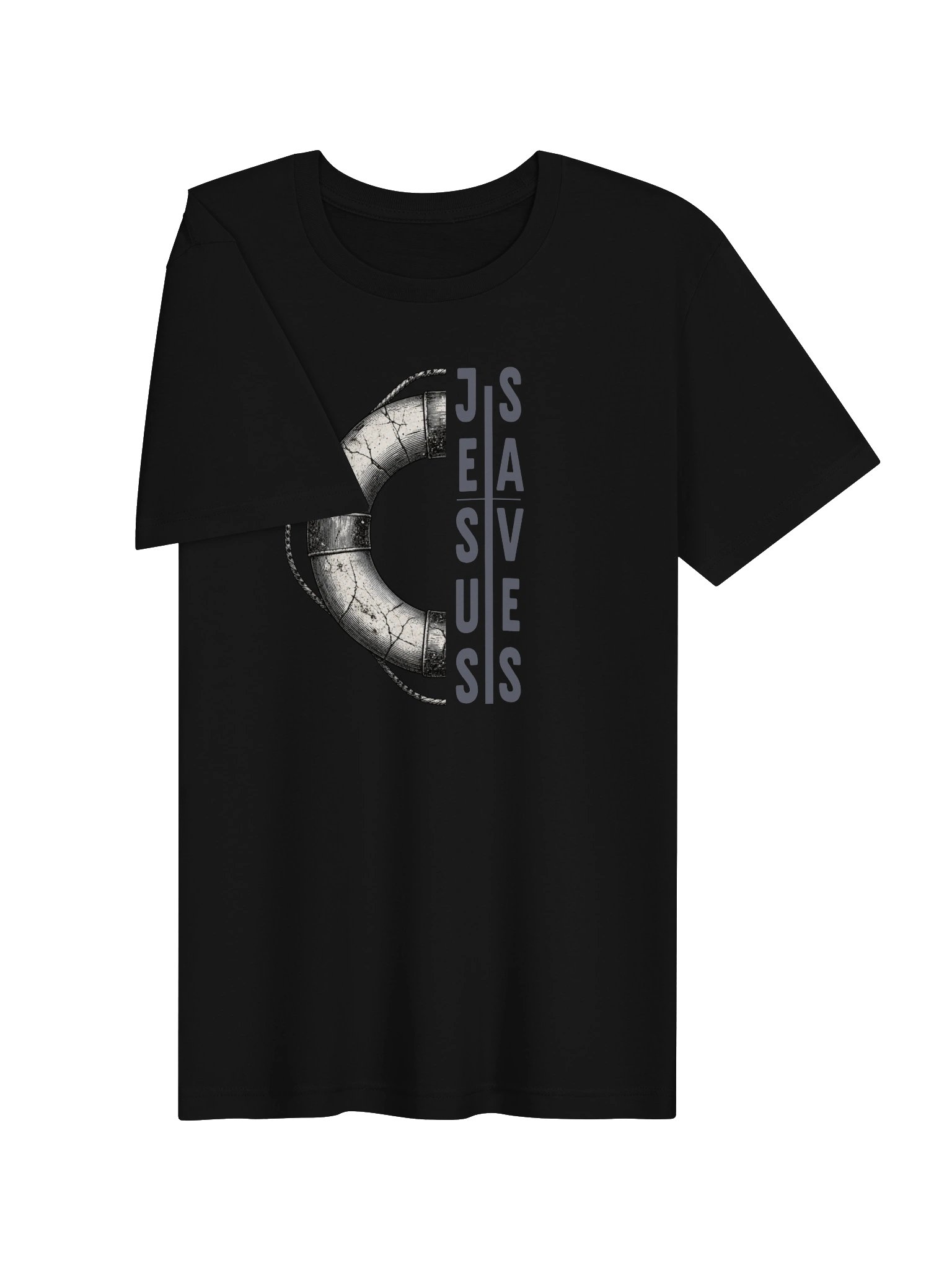 Jesus Saves – Lifesaver Cross Tee product image (32)