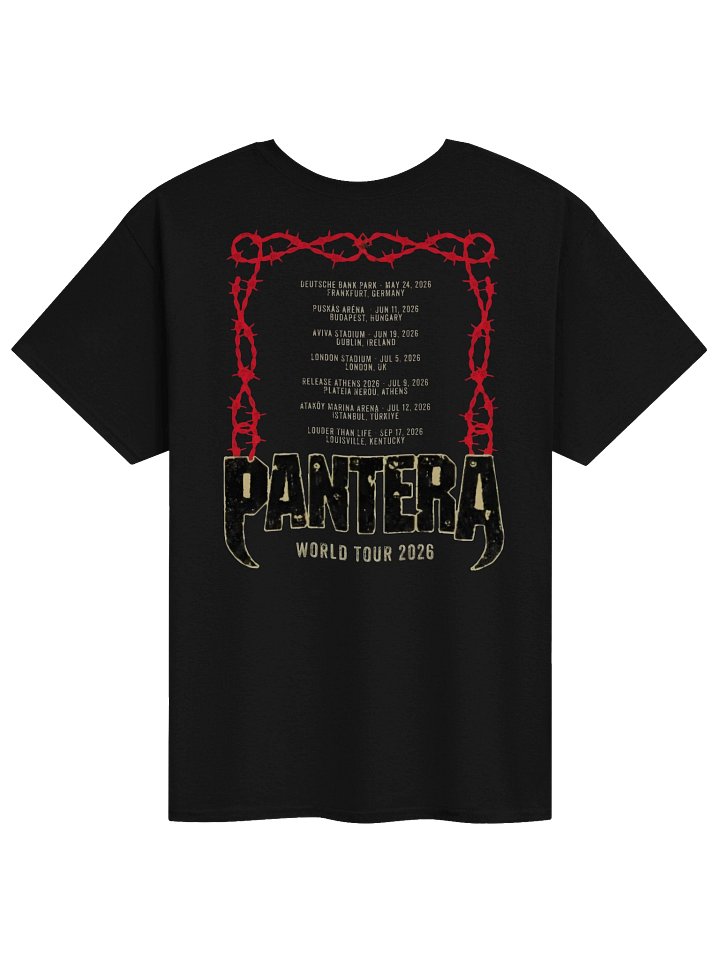 Pantera World Tour 2026 Merch Tshirt product image (2)