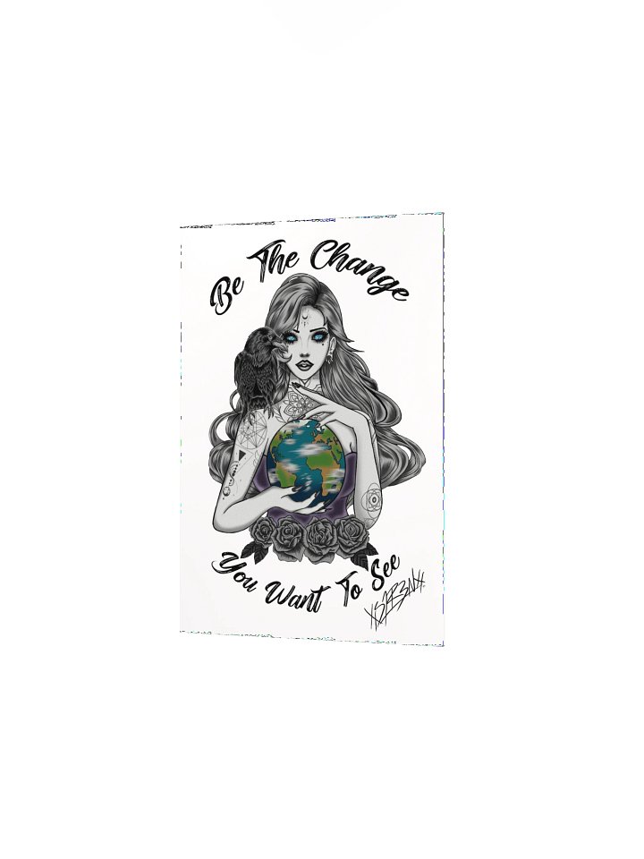 Be the change Poster signed White product image (9)
