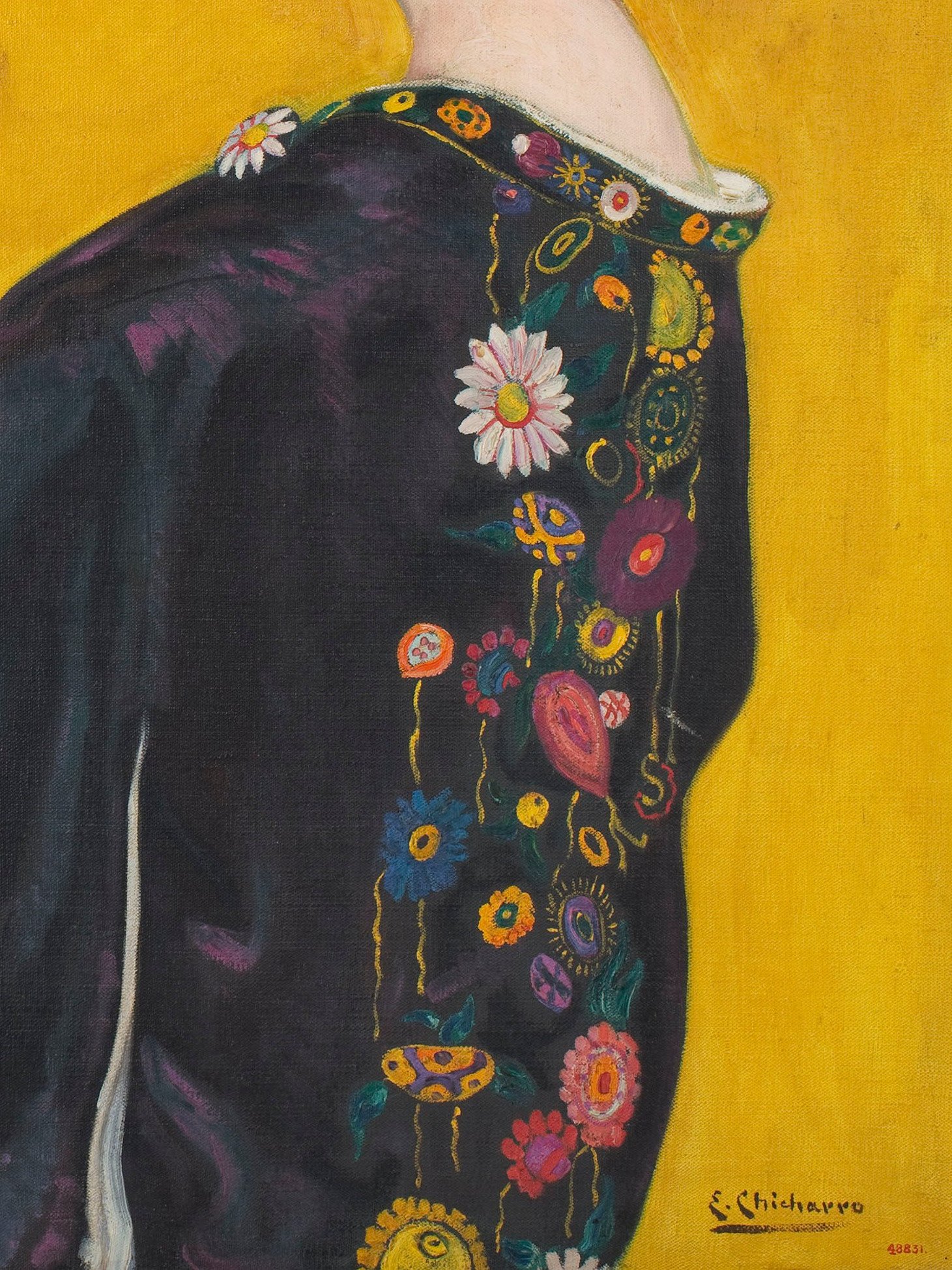 "Woman with a Kimono in Profile" by Eduardo Chicharro T-Shirt (Unisex) product image (7)