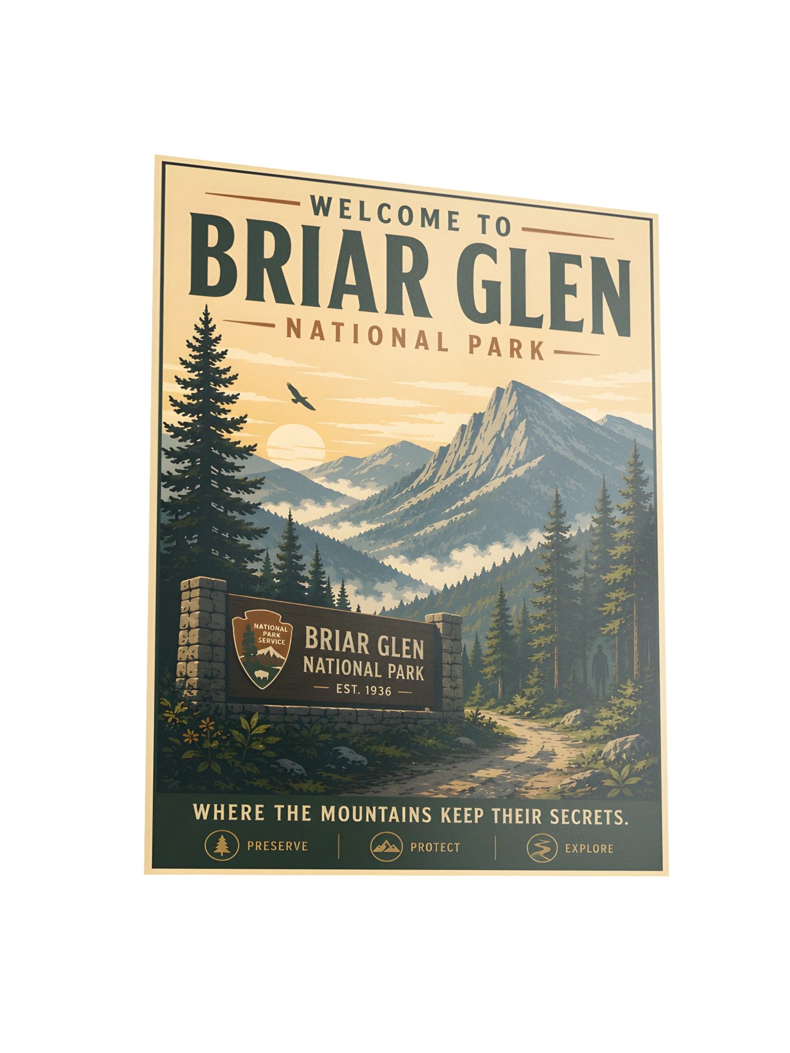 Briar Glen National Park – Vintage Travel Poster product image (3)