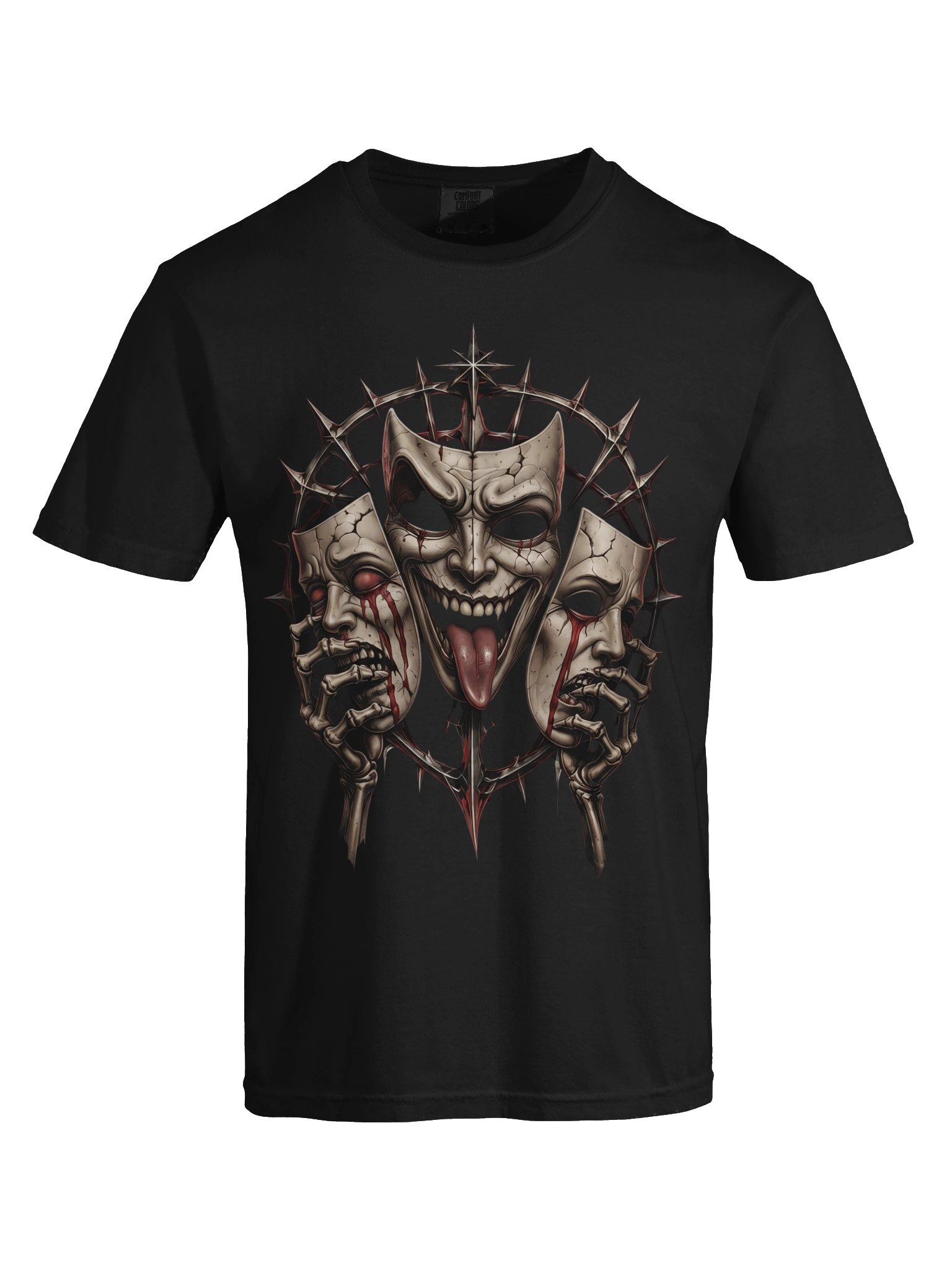 Three Faces — Dark Gothic Mask T-Shirt product image (57)