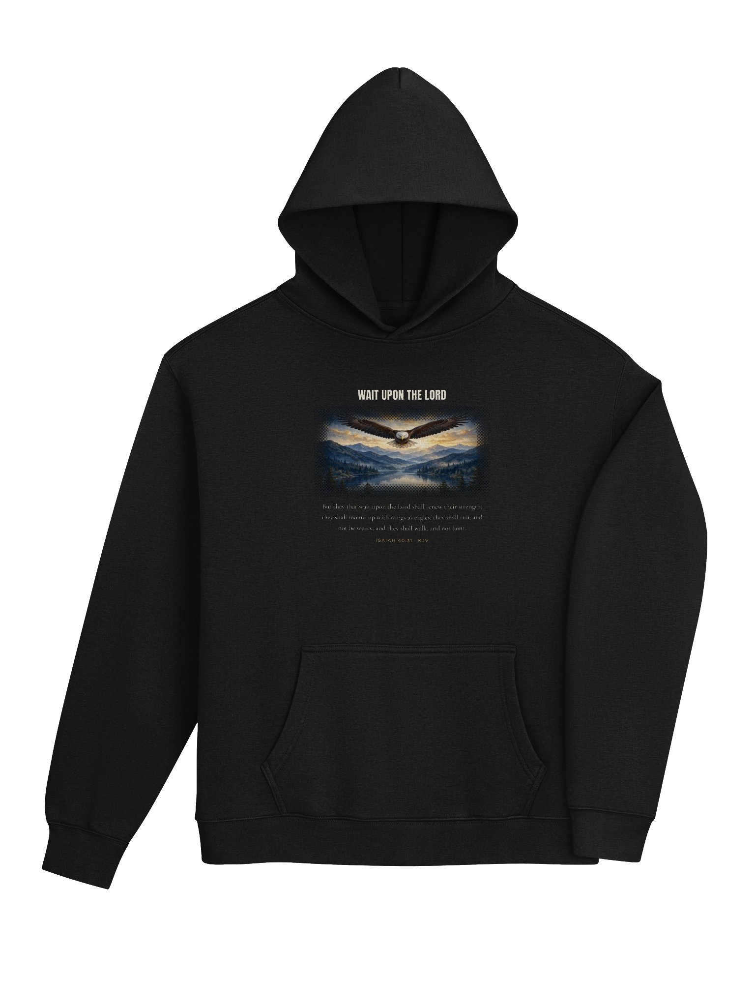 Mount Up With Wings as Eagles — Isaiah 40:31 Hoodie product image (4)