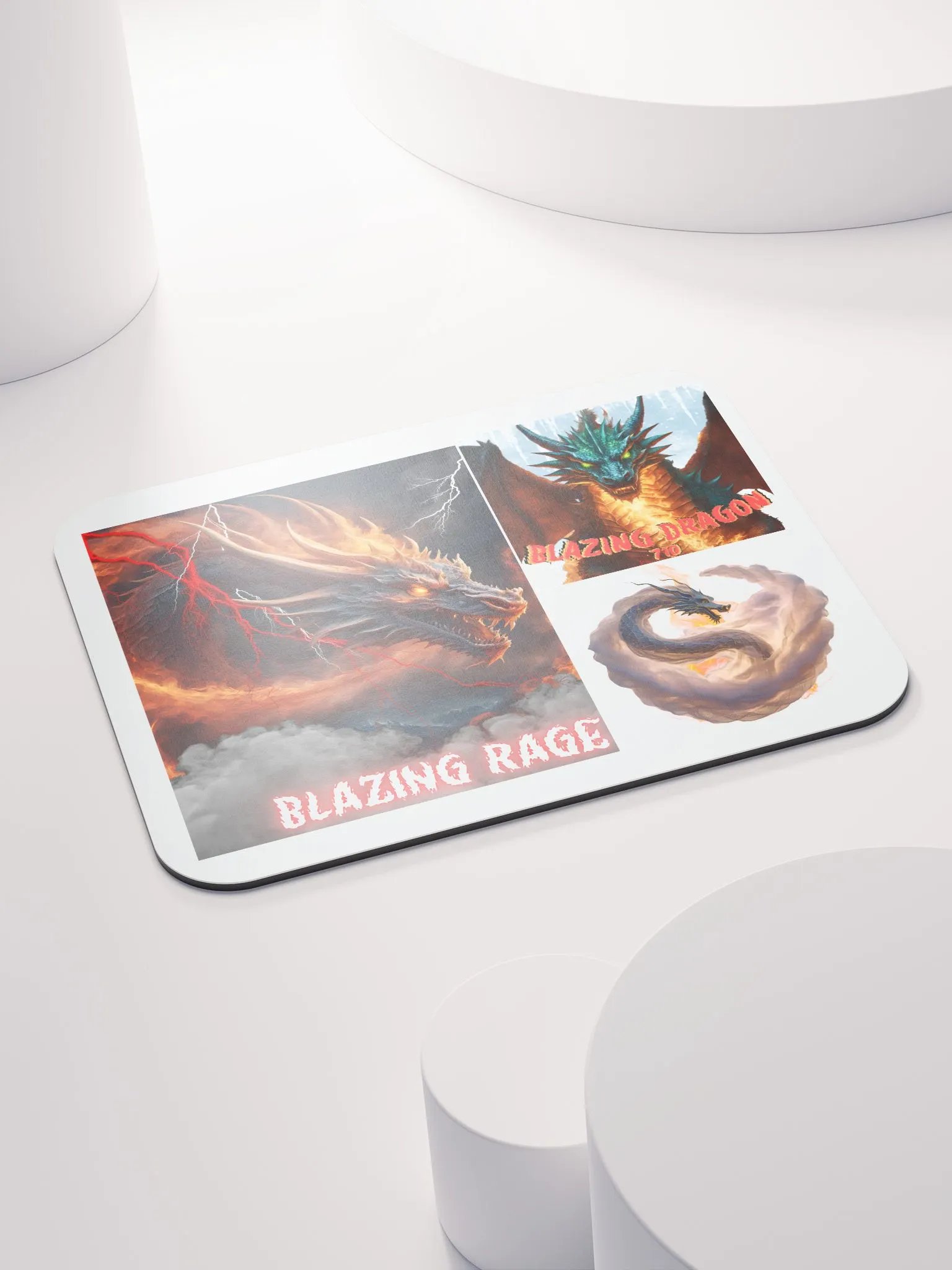 Blazing Dragon mouse pad product image (4)