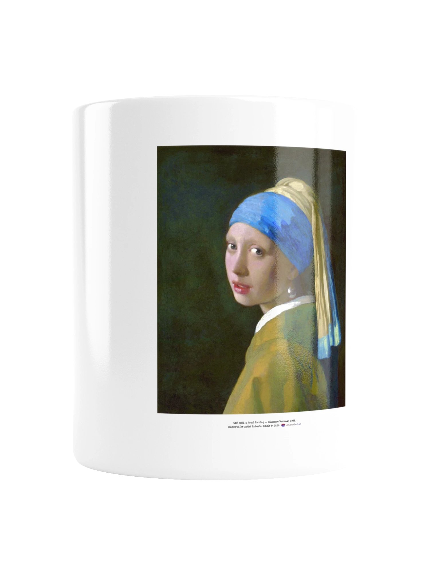 Girl with a Pearl Earring — White Mug product image (2)