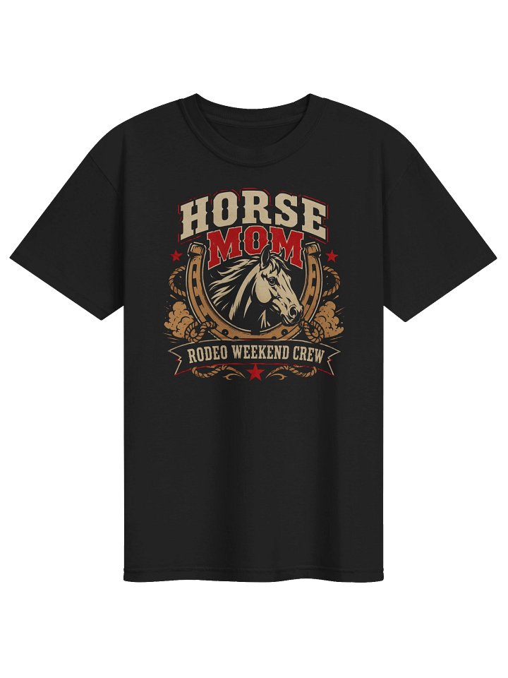 Horse Mom T-Shirt | Bold Rodeo Weekend Equestrian Graphic Tee product image (1)