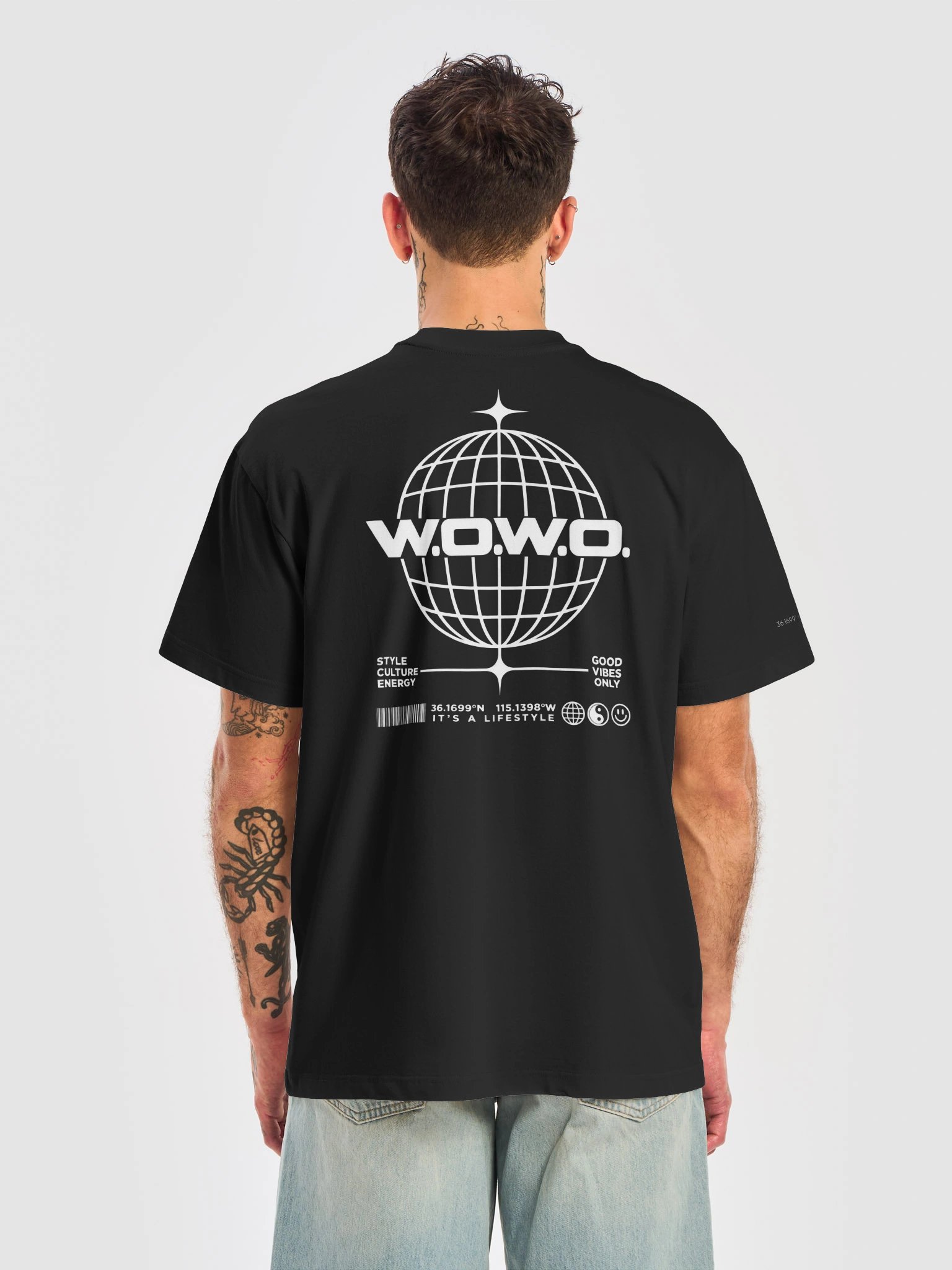 W.O.W.O. Good Vibes Globe Tee product image (18)