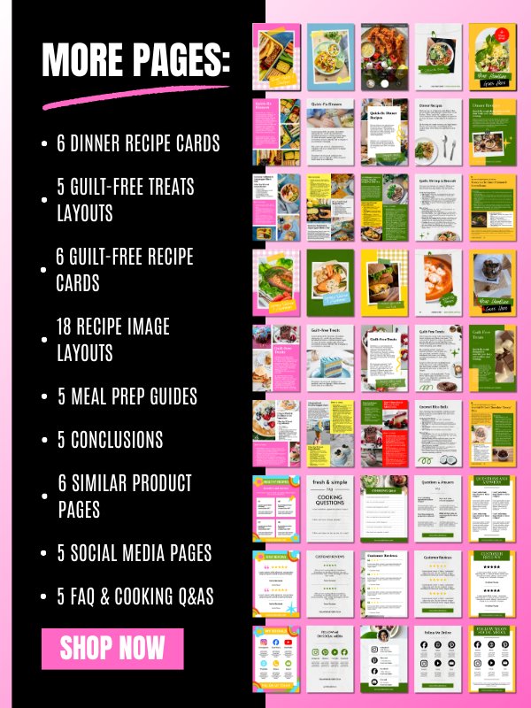 MRR PLR Cookbook & Recipe Book Canva Template product image (8)
