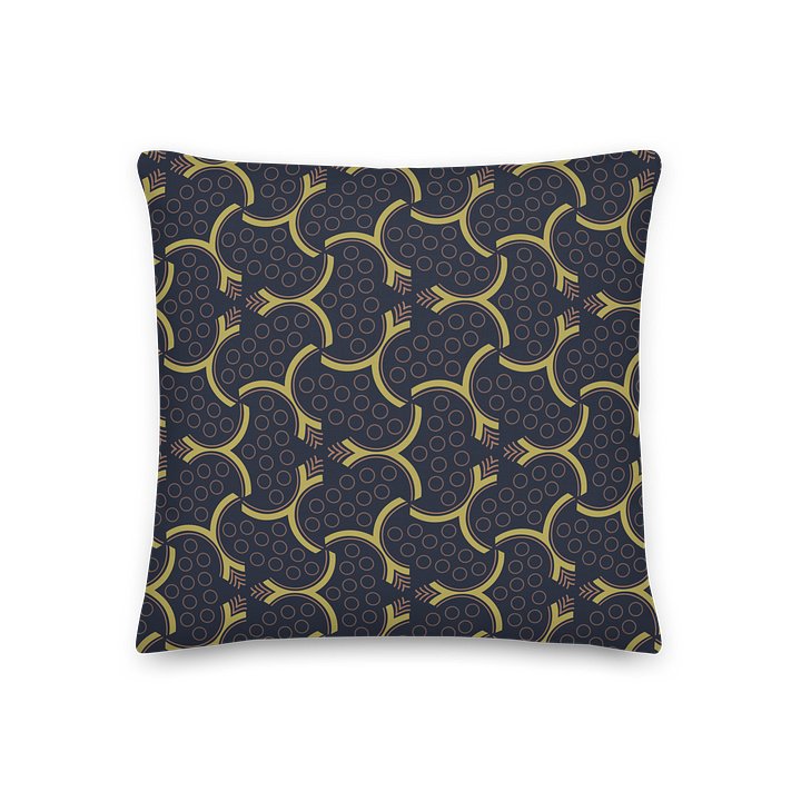 Fractal Fever Geometric Accent Pillow - Modern Minimalist All-Over Print Home Decor product image (2)