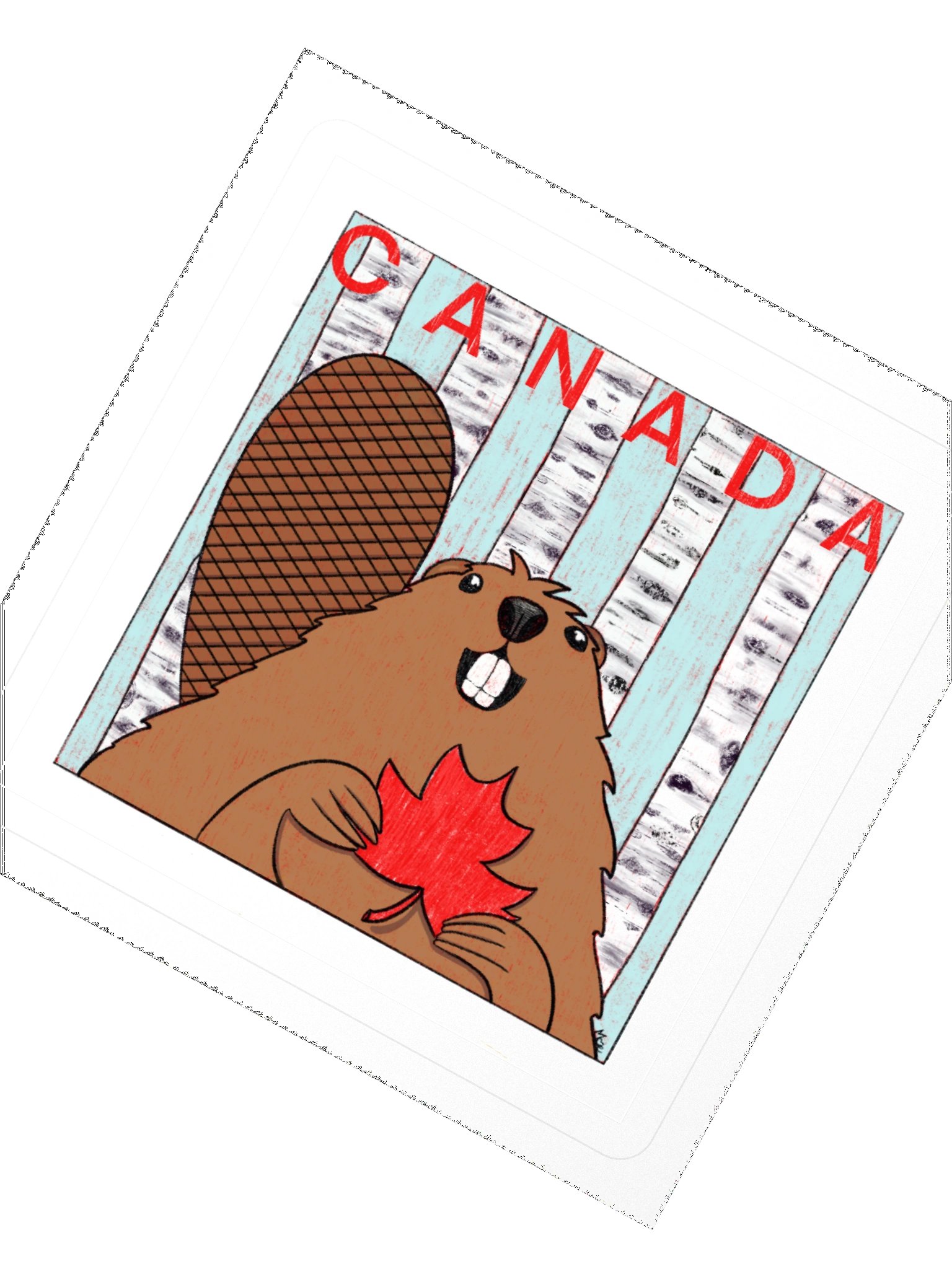 Canada Beaver Sticker product image (2)