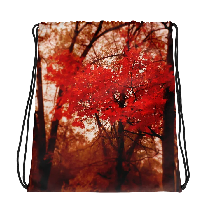Crimson Leaves Drawstring Bag product image (1)