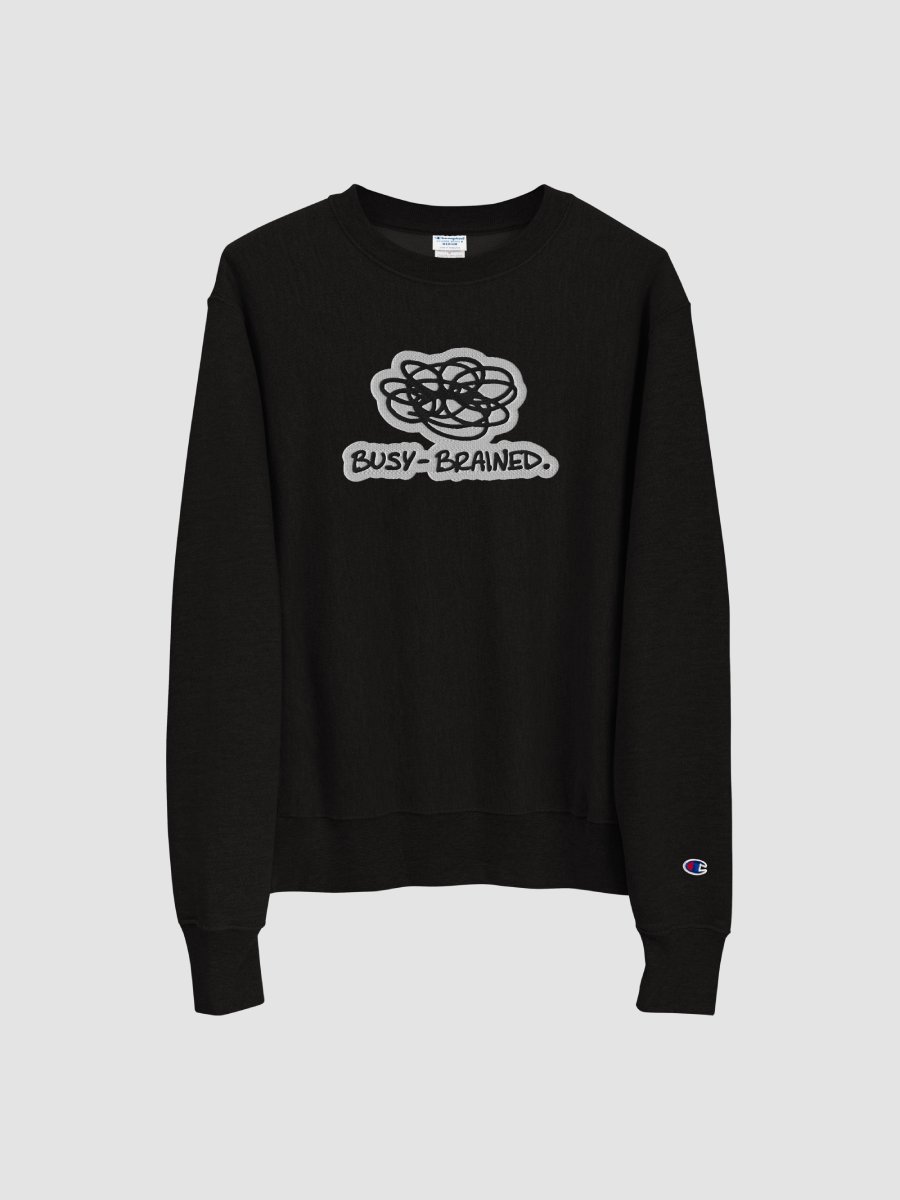 BUSY-BRAINED (bubble design) embroidered Champion Crewneck product image (2)