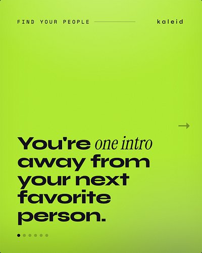 🔥🔥🔥 The new way to meet the people you should know. Kaleid is live on the App Store, check it out! 🔗 in bio, joinkalied.com