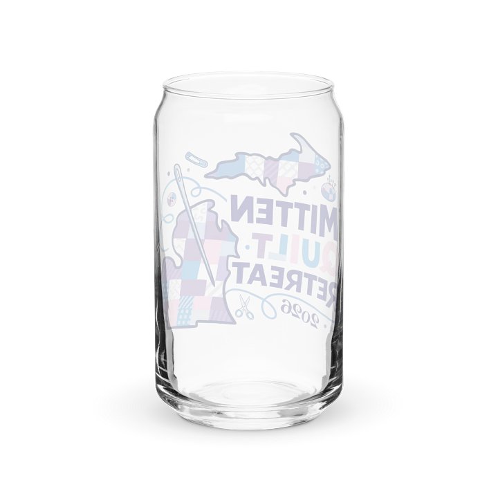 Mitten Quilt Retreat 2026 glass cup product image (6)