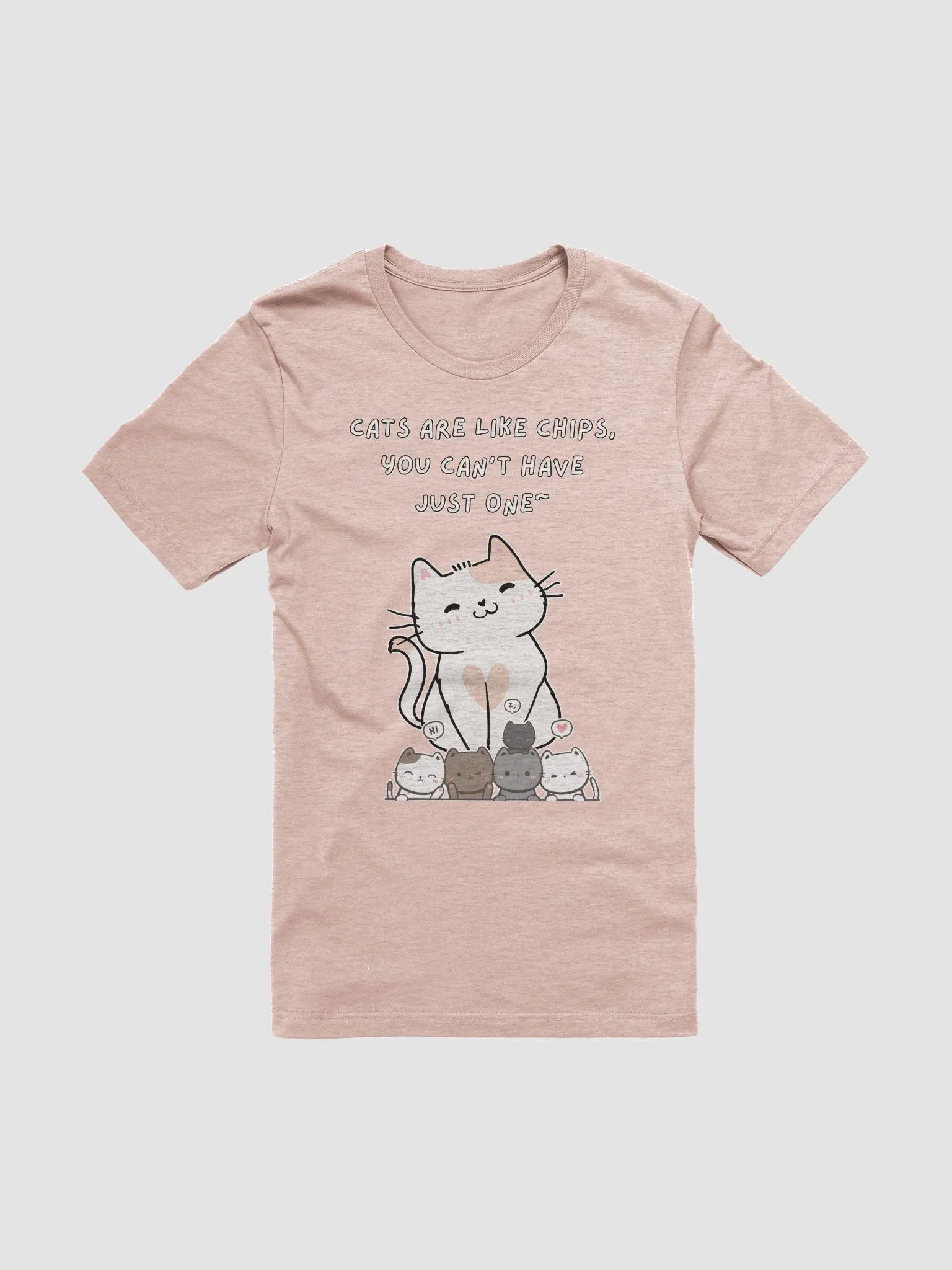 Cats Are Like Chips Soft Unisex T-Shirt product image (2)