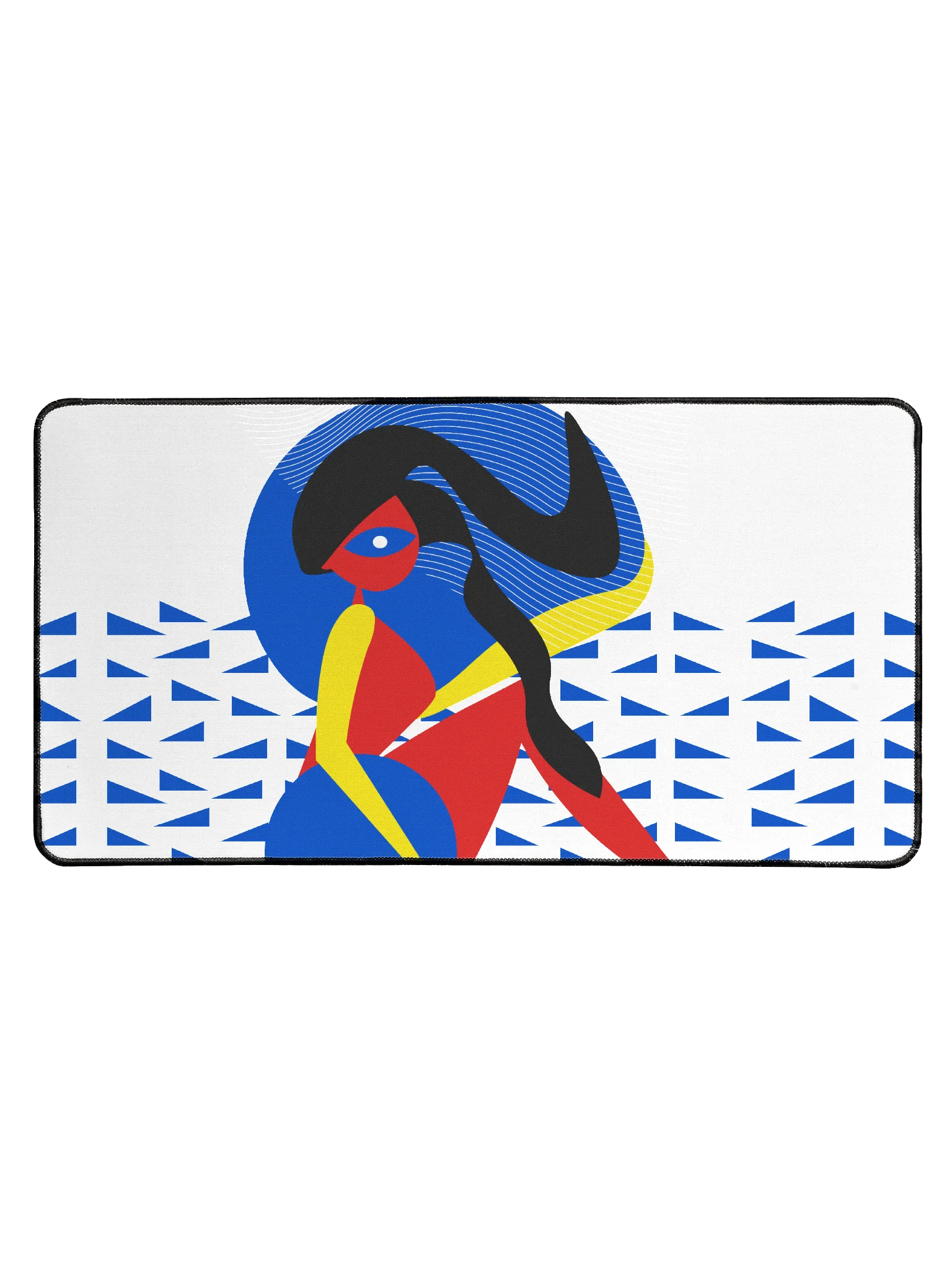 Desk Mat: Abstract design of woman bathing in water product image (1)