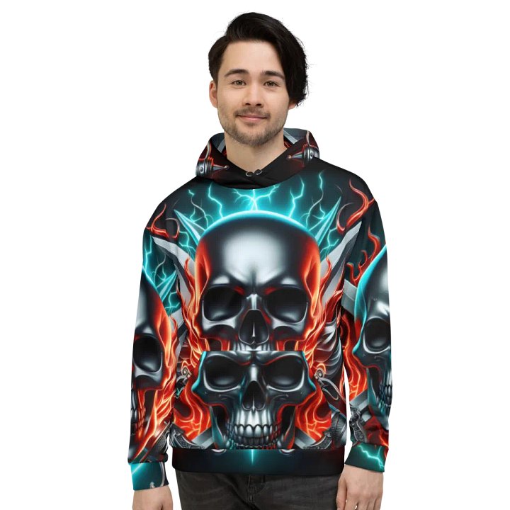 Blazing Skull - Unisex Skull Hoodie #37 product image (2)
