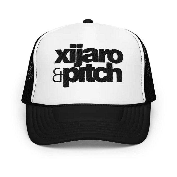 XiJaro & Pitch Foam Trucker Hat (black logo) product image (1)