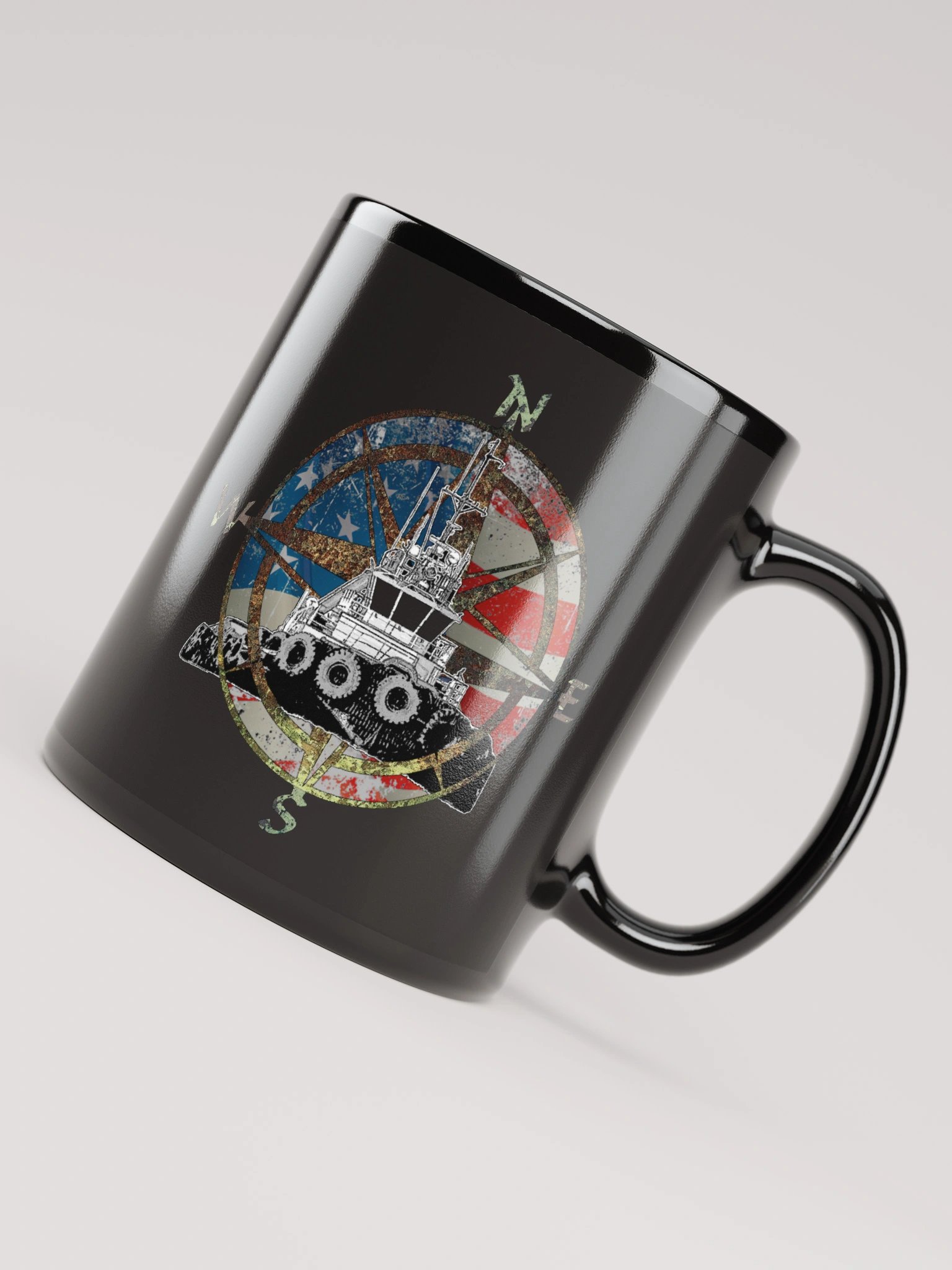 Compass Rose Marshall Foss & Flage Mug 11oz & 15oz product image (4)