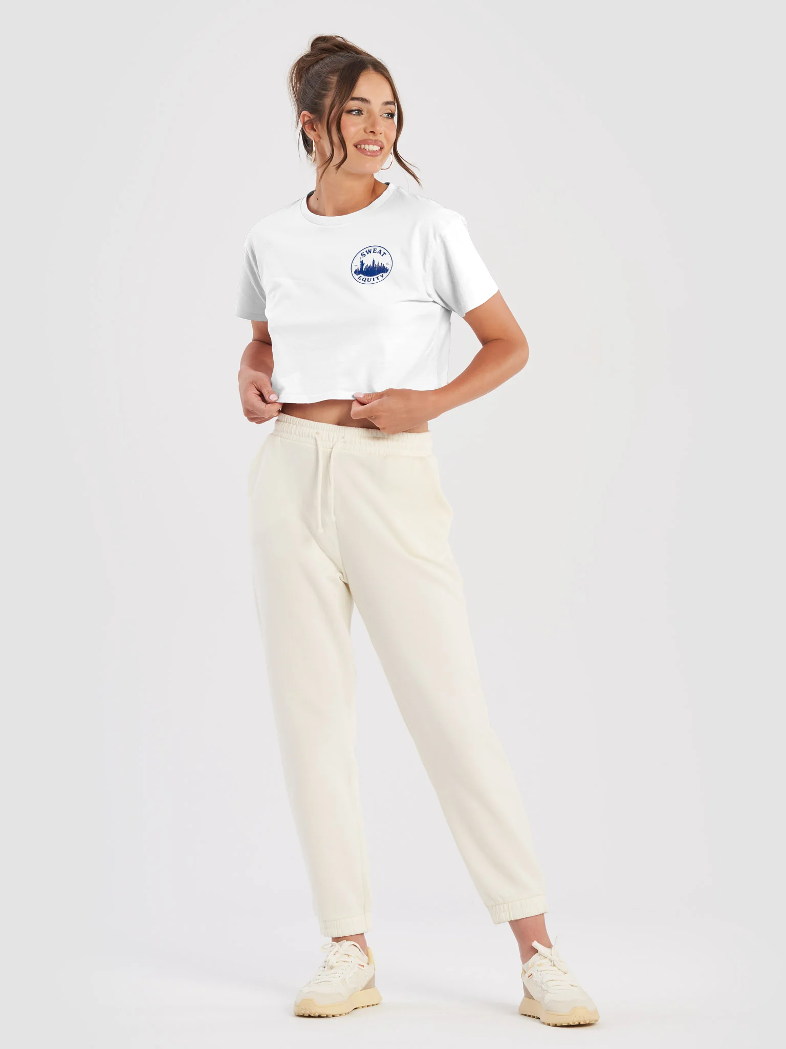 Scu-Bey x Sweat Equity: NYC Marathon 2026 Cropped Tee product image (3)
