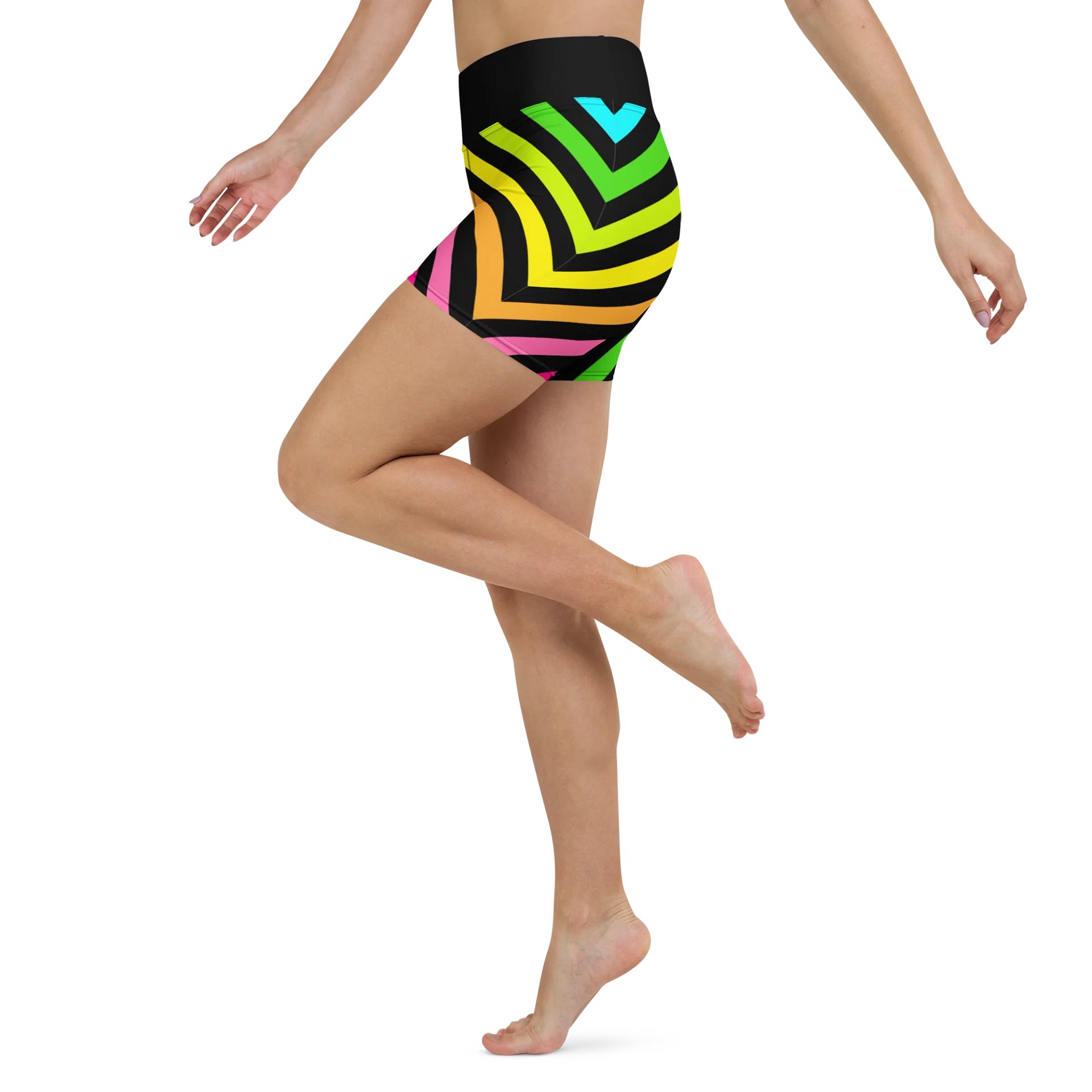 Bród Meaning Pride | Yoga Shorts in Irish / Gaeilge for PRIDE 🏳️‍🌈 product image (4)