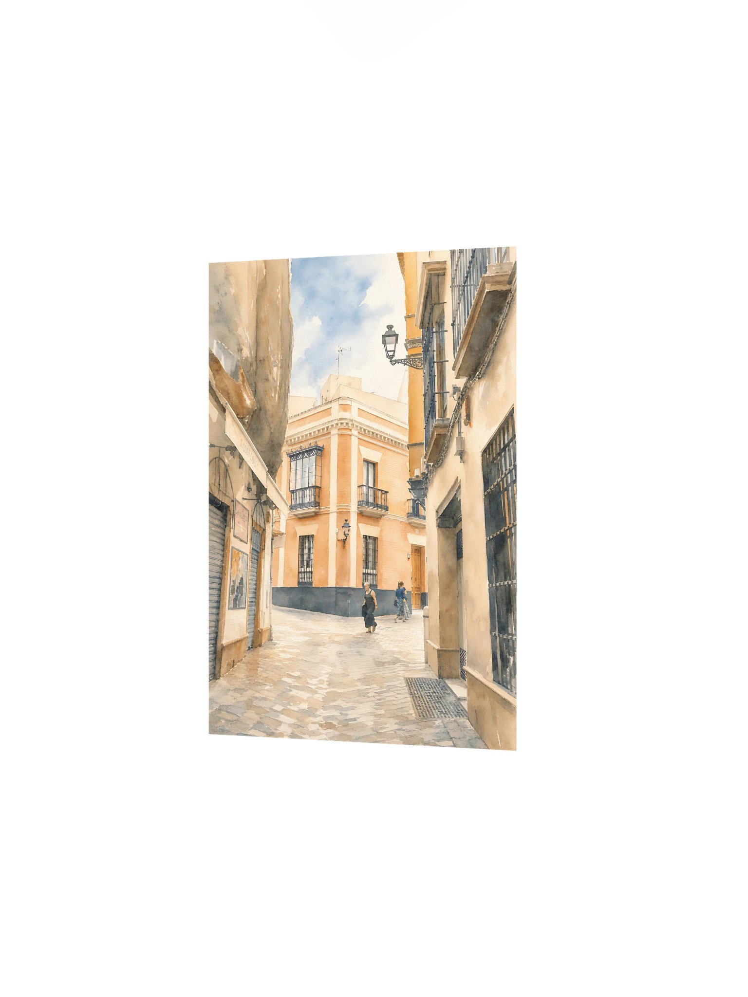Seville Travel Wall Art Poster, Warm Neutral Cityscape Home Decor product image (4)