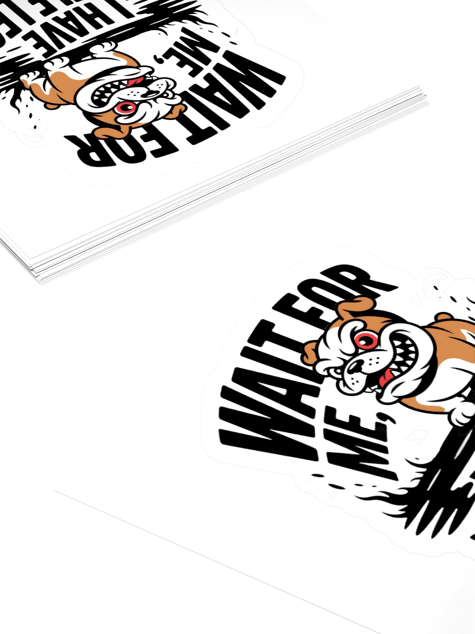 Wait For Me, I Have Little Legs Bulldog Kiss Cut Sticker – Funny Dog Quote Vinyl Sticker for Pet Lovers product image (12)