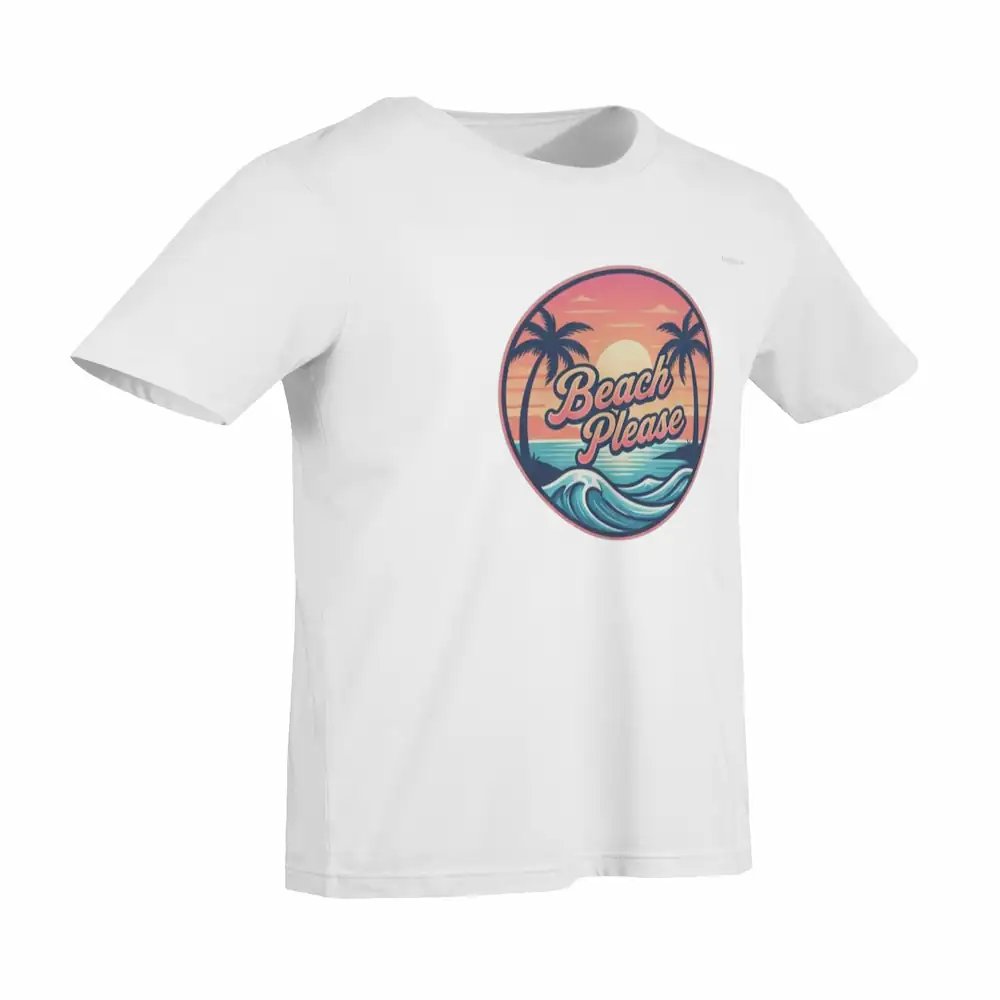 Retro Beach Please | Unisex Bella+Canvas Supersoft T-Shirt 🏖️✨ product image (2)