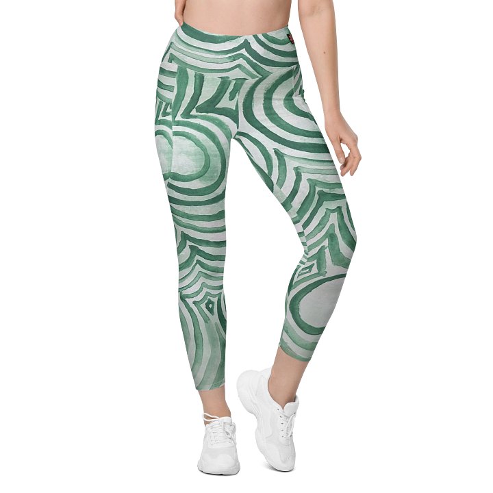 "Green Swirl" Yoga Pants product image (1)